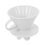 SHINEOFI 1 Stück Handfilter Keramik Verdickter Filterbecher für Personen Rutschfestes Design Kompatibel mit Verschiedenen Kaffeekannen Langlebig für Ihre Kaffeepause