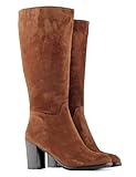 Jilsen Weitschaftstiefel Nina Suede | XL Schaftweite 48 | Chestnut | Absatz 8 | Größe 40 | Weiter Schaft