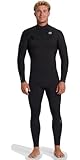 BILLABONG Revolution Natural Herren-Neoprenanzug, 5/4 mm, mit Reißverschluss auf der Brust, Schwarz
