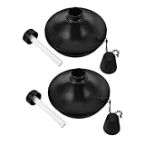MAGICLULU 2st Garten-öllampe Kerzenständer Taschenlampe Tiki-fackel-nachfüllkanister Tiki-fackelhalter Für Den Boden Öllampe Im Freien Tiki-tischfackel Tiki-fackel-tischplatte Black Eisen