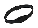 Balance Silikon Armband für verbesserte Balance, Flexibilität und Stärke (Größe LARGE, schwarz)
