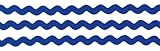 5 m Zackenlitze 8mm blau