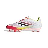adidas Unisex F50 Club Football Boots FG/MG Fußballschuhe, Cloud White/Core Black/Solar Yellow, 44 2/3 EU