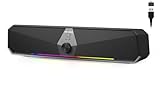 SENZER CS30 PC Lautsprecher,Lautsprecher für PC Computer Lautsprecher Schwarz Pc Soundbar USB Betrieb und Bluetooth Modus für Smartphone und Mobile Geräte,PC (Nicht 3,5mm Jack)