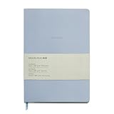 Miquelrius - Notizbuch A5 (148 x 210 mm), innen gepunktet, 64 weiße Blätter 100 g/m², Kartoneinband, blau