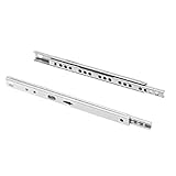 MS Beschläge Teilauszug Schubladenauszug Teleskopauszug 17mm Auszugsschiene 1 Paar Schubkastenschienen für Nutmontage (310mm)
