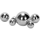 LAINIKE Dekokugel Schwimmkugeln Silber Edelstahl Dekokugel Silber Schwimmkugeln Teichkugeln Schwimmkugel für Teich Miniteich Zierbrunnen Metallkugel Gartenkugel Garten Deko Kugel