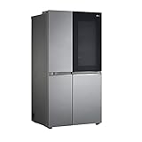 LG GSQV90PZAE American Side By Side Serie 900, 179 cm und 655 Liter, Instaview Door-In-Door Kühlschrank und linearer Wechselrichter-Kompressor, Edelstahl