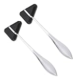 JECOMPRIS 2st Dreieckiger Schlaghammer Percussion-reflexhammer Klinischer Hammer Neurologischer Reflexhammer Teleskopierbarer Reflexhammer Pädiatrischer Reflexhammer Prüfhammer Pp
