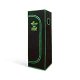 FARMAS DOOPE Growzelt 40x40x120 cm | Grow & Zuchtzelt für Hydrokulturen | Growschrank aus Oxford 600D & hochreflektierendem Mylar | Zelt für Pflanzen & Homegrowing [Inkl. Wasserfeste Bodenwanne]
