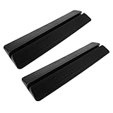 BESTonZON 2 Stück Gate Ersatzteile Stützfüße für Türschutzgitter Treppenschutzgitter mit Kickschutz Rutschfestes Sicherheitsgitter Zubehör für Flur Treppen Haustier Kinderschutz Schwarz