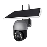 Yiohejy WLAN-Kamera, kabellos, 1080P solarbetriebene Außenkamera – Vollfarb-Nachtsicht, 3 Millionen Pixel, 2-Wege-Audio-Monitor für den Haushalt