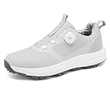 Ybberik Damen Golfschuhe mit Spikes, wasserdichte Golfschuhe für Damen