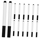 TOGEVAL 20 Stück Löschbarer Whiteboard-marker Marker Für Glastafeln Trocken Abwischbare Marker Für Feine Tippmarkierungen Spiegelmarkierungen Trockener Löschstift Black Plastik