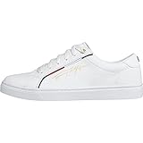 Tommy Hilfiger Damen Cupsole Sneaker Tommy Signature Schuhe, Weiß (White), 39 EU