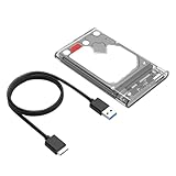 Festplattenbox USB 3.0 Gehäuse 2,5 Zoll Externes Gehäuse Laufwerksbox für PC Laptop Hard