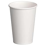 200 Stück Pappbecher 180ml Made in Germany Premium Kaffebecher Einweg | 100% Dicht | weiss
