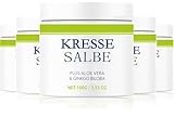 Kressesalbe Plus, 100g Kressesalbe Altersflecken Entfernen, Kresse Salbe Gesichtscreme Gegen Altersflecken, Aufhellende Creme, Feuchtigkeitsspendender Kressewirkstoff (5)