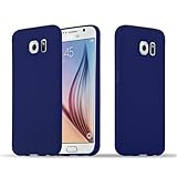 Cadorabo Hülle kompatibel mit Samsung Galaxy S6 Schutzhülle TPU Silikon Case Candy Design Slim Kratzfest Weiche Gummi mit Rundumschutz Case Hülle für Galaxy S6 in Blau