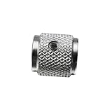 Alipis 2 Sätze Metall Potentiometer Lautstärkeregler Knöpfe Gitarre und Bass Kompakt Langlebig Einfache Installation Silberfarbene Aluminium Oberfläche Geeignet für Gitarren Zubehör