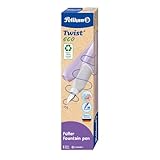 Pelikan Twist eco Füllhalter, Edelstahl-Feder in Strichbreite M inkl. Tintenpatrone, lavender