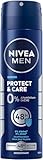 NIVEA MEN Protect & Care Deo Spray, hautfreundliches Deospray ohne Aluminium (ACH) mit 48h Deo-Schutz, pflegendes Deodorant ohne Ethylalkohol (150 ml)