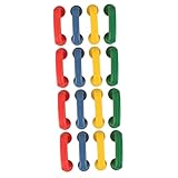 VICASKY 16 Teiliges Kleine Whisper Phones aus Abs Kunststoff Farbenfrohes für Lesen und Sprachtraining Ergonomisch Robust Glatte Kanten Lernspielzeug für Klassenzimmer und Zuhause
