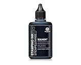 50 ml Solvent Stempelfarbe schwarz, wasserfest auf Lösemittelbasis für nichtsaugende und nichtporöse Untergründe, lasierend