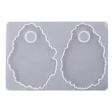 NIYANGLE Selbstgemacht Silikonform für Epoxidharz Make Up Tablett Unregelmäßige Gussform aus Recycelbarem Silikon Antihaftbeschichtet und Leicht zu Reinigen Bastelwerkzeug für Schmuck