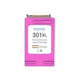 kamo 301XL Druckerpatronen Kompatibel mit HP 301 XL - für Deskjet 2510 2540 2050 1510 2542 3050, Envy 4500 4502 4504 5530 Officejet 2620 4630 4632 4634 4636 (Farbe)