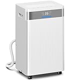 HOMCOM Luftentfeuchter 20L/24h elektrisch Entfeuchter Leise Raumentfeuchter mit Schlafmodus, Feuchtigkeitsanzeige, Timer, Kindersicherung, Memoryfunktion, 4,5L Wassertank für Wohnung Weiß