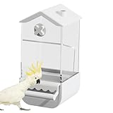 Automatischer Vogelfutterspender - Futterspender für Volieren - Futterbehälter Unzertrennlich Spritzschutz, Zubehör für Sittiche und Sittiche