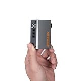 AIRBANK Mini-Fahrradpumpe mit Manometer, Pocket 2 PRO, tragbare elektrische Fahrradpumpe 120 PSI, wiederaufladbare Luftpumpe für Rennrad, Mountainbike, Sportbälle für Schrader- und Presta-Ventil
