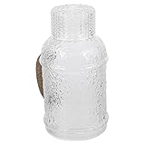 ABOOFAN Kanne Mit Deckel Wassertopf Eisteekanne Für Kühlschrank Wasserkrug Für Die Küche Wasserkrug Für Kühlschrank Wasserbehälter Wohnzimmer Kaltwasserkrug Milchkrug Krug Trinken Glas