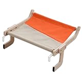 Katzen Fensterbett 38x47cm,Kuschelige Katzen Fensterliege für die Fensterbank, Premium Katzenbett flauschig fürs Fenster, Fensterbrett Katze – waschbar, Fensterbankliege Katze (Orange, 38X47CM)