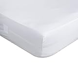 Matratzenbezug mit Reißverschluss und wasserdichter TPU-Schicht - Matratzenschoner mit Rundumschutzm, Atmungsaktiv und Waschbar 135x200cm