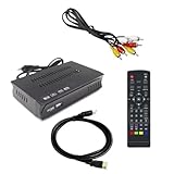 Malloy ISDB-T 1080P HD Set-Top-Box Terrestrischer Digitaler Videoübertragungs-TV-Empfänger mit Kabel für Brasilien/Chile, A-EU-Stecker