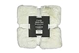 Wohn- Kuscheldecke Felloptik Rabbit Deluxe 750 GSM Felldecke (Weiß)