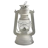 Feuerhand Sturmlaterne Baby Special 276 - Made in Germany seit 1893 - Petroleumlampe aus pulverbeschichtetem Stahl und bruchsicherem Glas - Weiß