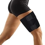 supregear Oberschenkelbandage Unterstützung, Einstellbare Kompression Neopren Oberschenkel Ärmel Atmungsaktive Rutschfeste Oberbeinstütze für Frauen Männer