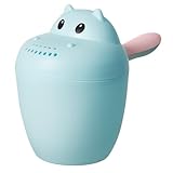 HIAKDOFT Multifunktionaler Shampoo Becher mit Regulierbarem Wasserstrahl Kleiner Plastik Badelöffel aus Unbedenklichem Material für Babypflege und Haarewaschen