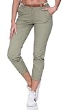 ONLY Damen Onlbiana Cotton Belt Cc PNT Chinohose, Aloe, 38W / 32L EU