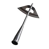 Kylewo Gartenhacke Mit Stiel, Handheld Ganzstahl Gehärtete Hohlhacke, Hand-Unkrautrechen für handgehaltene Hohlhacke zum Gemüseanbau, Unkrautjäten und Gartenarbeit