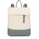 Myhozee Rucksack Damen Cityrucksack - Elegant Rucksacktasche PU Leder Anti Diebstahl Daypack mit Laptopfach 14 Zoll Backpack Wasserdicht Schulrucksack für Ausflüge Reise Freizeit