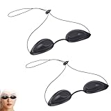 2 Stück Solarium Brille IpL Rotlichtlampe Schutzbrille Lichtlampe Rotlichtbrille Augenschutz Solarium Schutzbrille Infrarotlampe Sonnenfinsternis Brille Solariumbrille Augenklappe für Schönheitsklinik