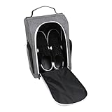 Hogvinnatil Aufbewahrungstasche für Sportschuhe | Aufbewahrungstasche mit Griff für Sportausrüstung, Organizer-Tasche für den Außenbereich, wasserdicht, für Wochenende und Tanzkurse, grau, Se référer