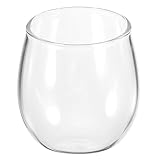 Cabilock schräges Glas tiny cup stemless wine glasses - Rotweinglas - Geburtstagsglas cocktailbecher Cocktailgläser Teebecher Weingläser ohne Stiel Weinbecher ohne Stiel großer Glaskrug