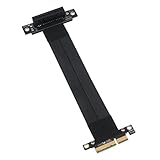 ipolex PCIe 3.0 Riser Extension Kable, X4 bis X4, M bis F, gerade bis 90°, Kabellänge 15cm