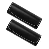 minkissy 2 Stück Brillenetui Brillenhalter Aufbewahrungsbox für Brillen Brille Fall Brillen-Organizer Etuis für Sonnenbrillen Sonnenbrille Reisekoffer Etui für Brillen PU-Leder Schwarz
