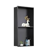 XUCAJING Eingebaute Duschnische Aus Edelstahl, Quadratisches Wandeinlege-Duschregal, Eingelassene Aufbewahrung, Nassraumnische Für Badezimmerdekoration, Shampoo, Seife, Toilettenartikel,D, 12,5 X 4,9